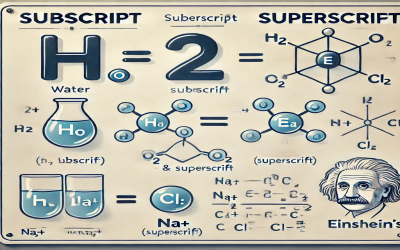 Penerapan Subscript dan Superscript dalam Penulisan Ilmiah